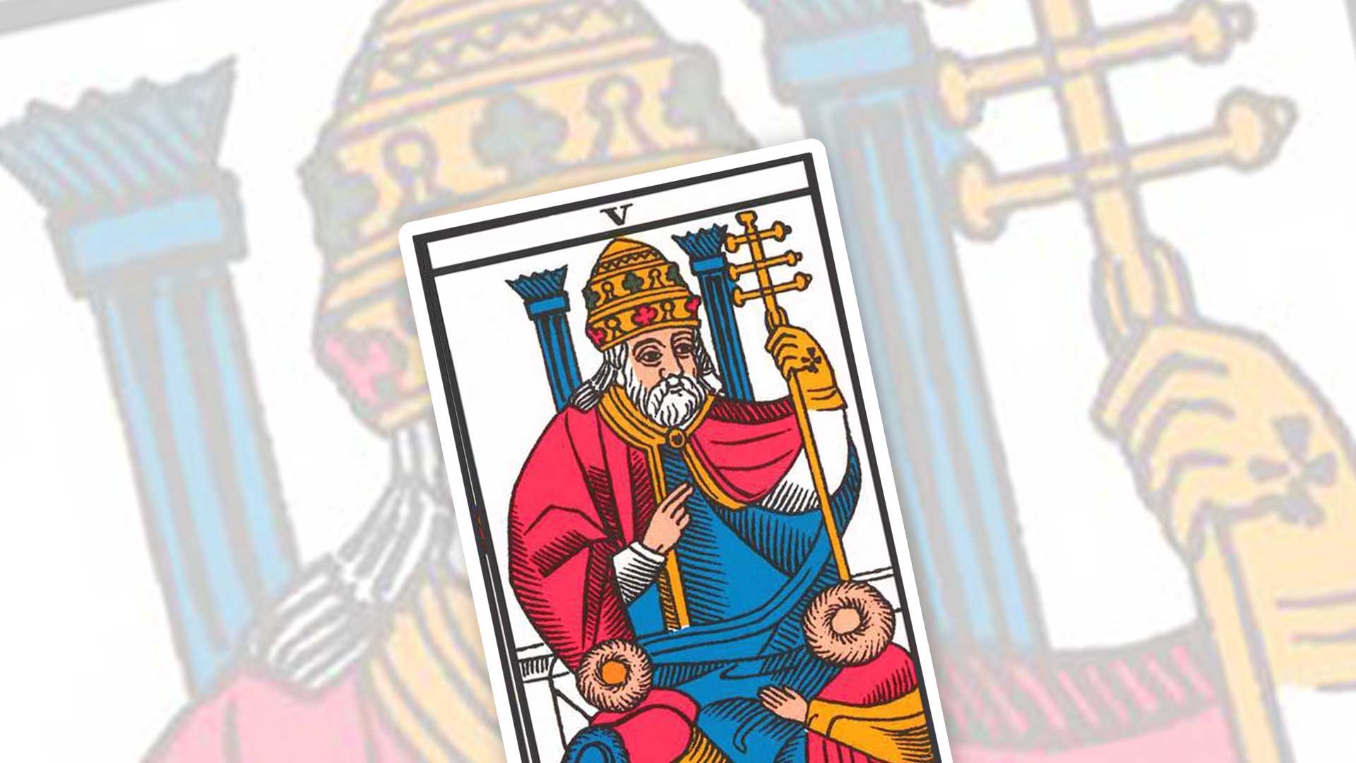 Carta de tarot de El Papa