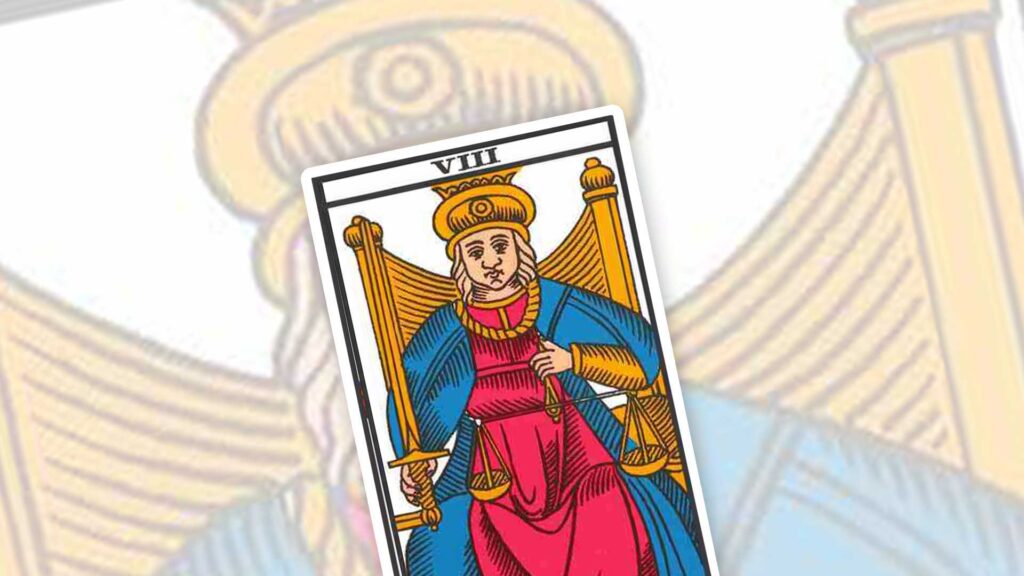 Carta de tarot de la justicia