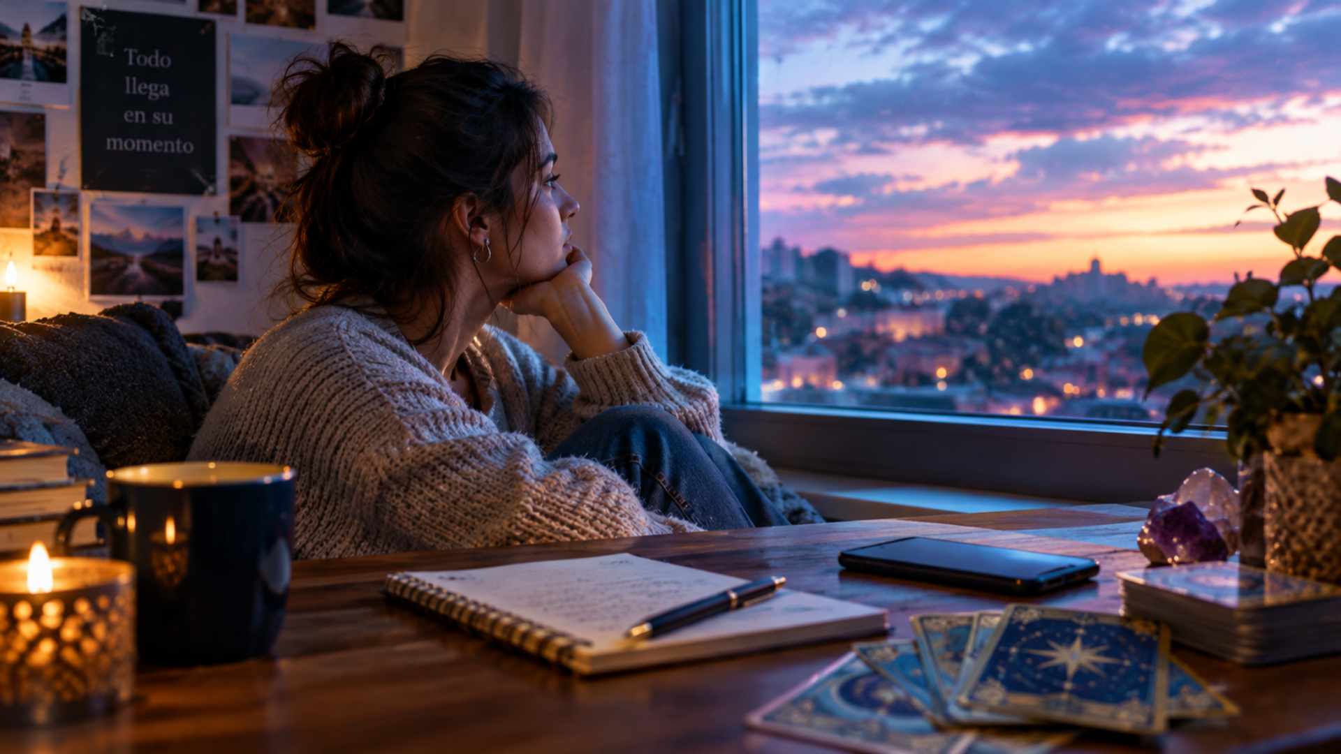 Persona ante un camino que se abre al amanecer, símbolo de nuevos comienzos cuando la vida parece estancada.